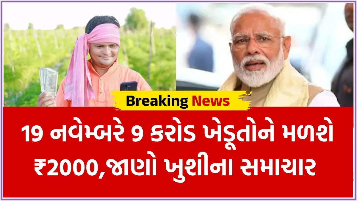 PM Kisan 21st Installment: 19 નવેમ્બરે 9 કરોડ ખેડૂતોને મળશે ₹2000, જાણો સંપૂર્ણ વિગત